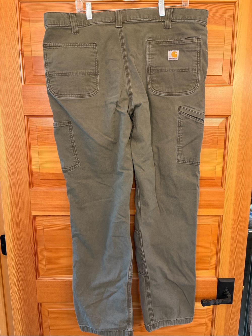 Carhartt  Worn In Olive Green Utility Work Pants
